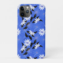 Estonia iphone case. Blue floral colours