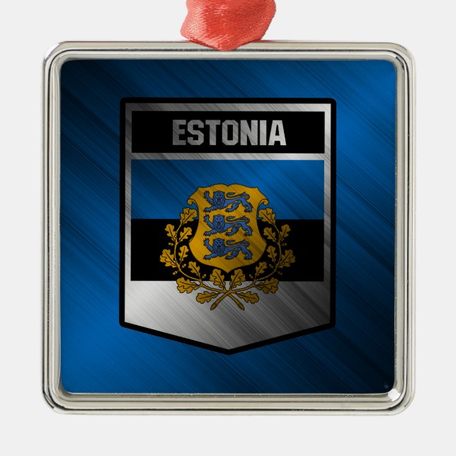 Estonia Metal Tree Decoration (Front)