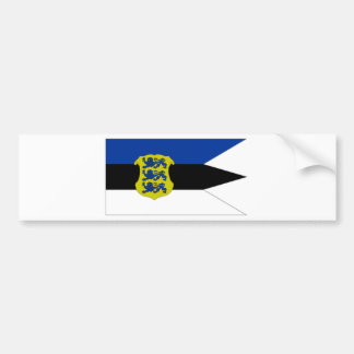 Estonia Naval Ensign Flag Bumper Sticker