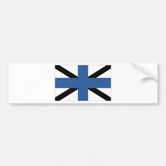 Estonia Naval Jack Bumper Sticker (Front)
