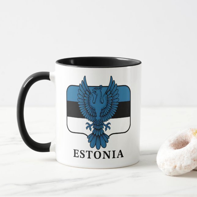Estonia Northern Europe Mug (With Donut)