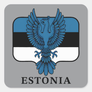 Estonia Northern Europe Square Sticker