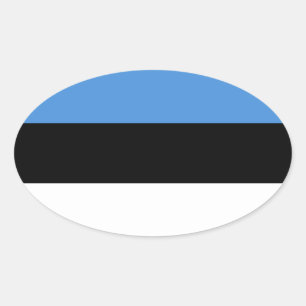 Estonia Oval Sticker