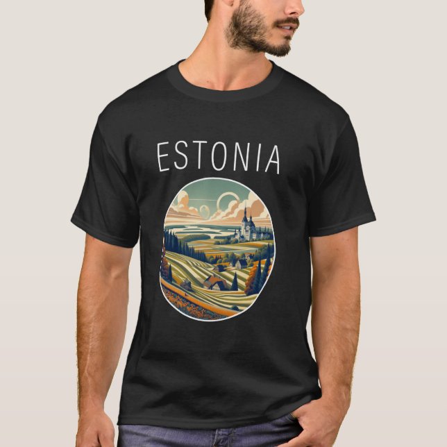 Estonia scenery Art Deco T-Shirt (Front)