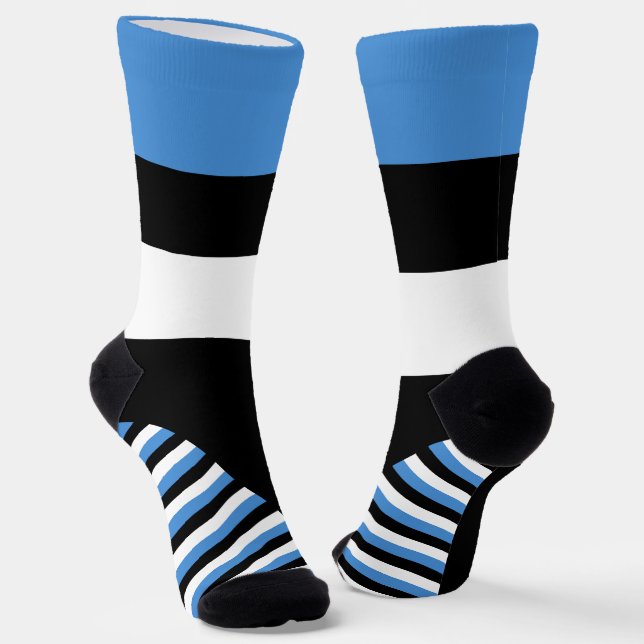 Estonia Socks, Estonian flag colours / sports Socks (Angled)