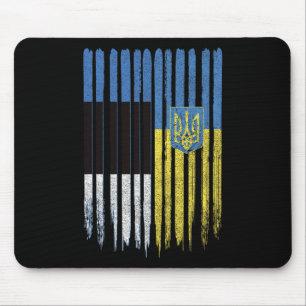 Estonia Ukraine Estonian Ukrainian Flag Mouse Mat