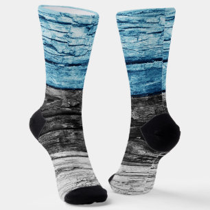 Estonia wooden flag socks