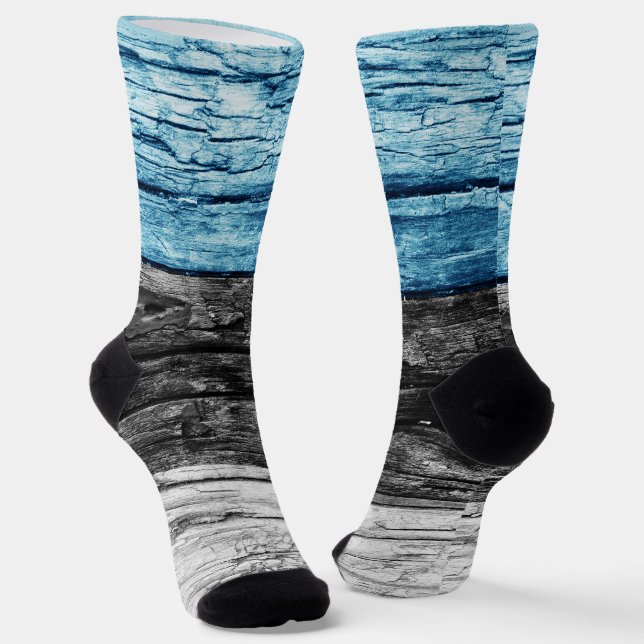 Estonia wooden flag socks (Angled)