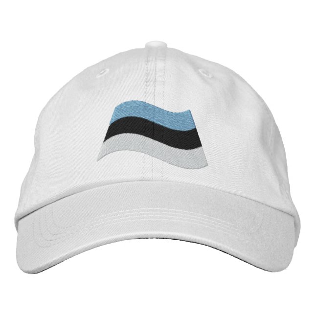 Estonian Flag Embroidered Hat (Front)