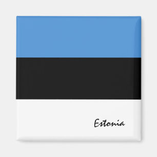 Estonian flag & Estonia travel, holiday/sports Magnet