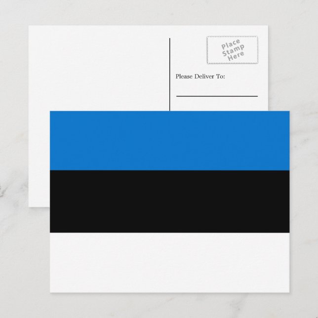 Estonian Flag, Flag of Estonia Postcard (Front/Back)