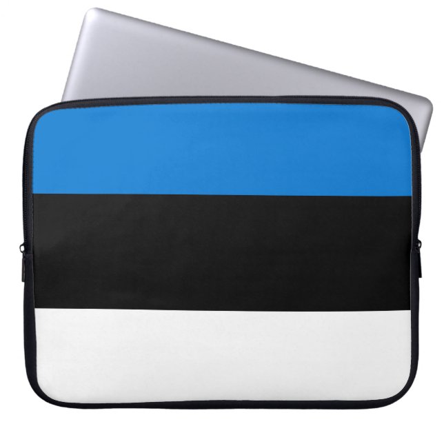 Estonian Flag Laptop Sleeve (Front)