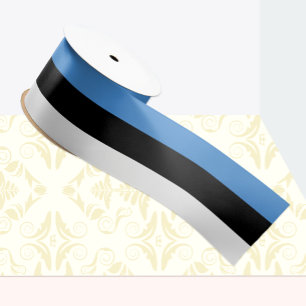 Estonian Flag ribbon, Estonia patriots /sports Grosgrain Ribbon