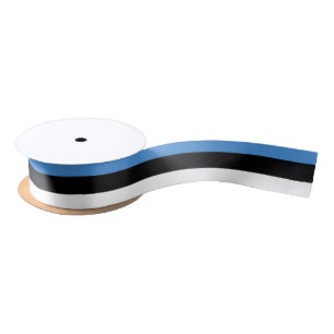 Estonian flag ribbon satin ribbon