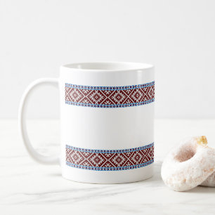 Estonian Pick-Up 2 Woven Belts Pattern Coffee Mug