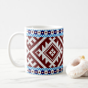 Estonian Pick-Up Woven Belt Pattern Coffee Mug