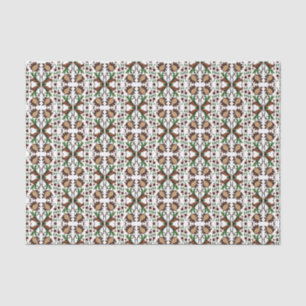 Estonian vintage folk art floral design tissue paper