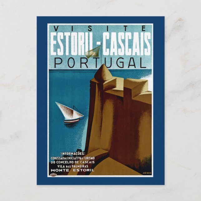 Estoril-Cascais in Portugal Postcard (Front)