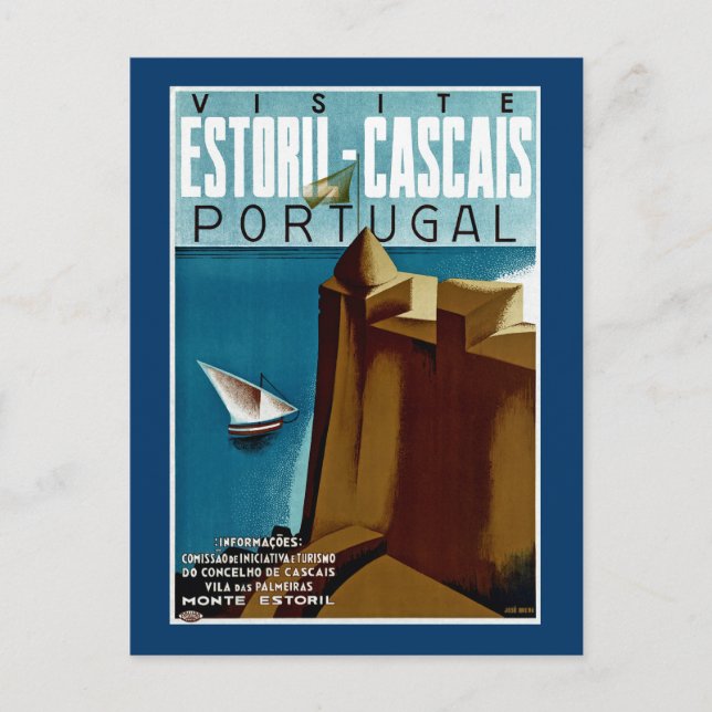 Estoril - Cascais Portugal Postcard (Front)