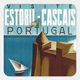 Estoril - Cascais Portugal Square Sticker