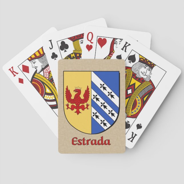 Estrada Heraldic Shield Playing Cards (Back)