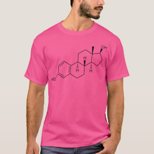 Estradiol (Estrogen) Structural Formula T-Shirt