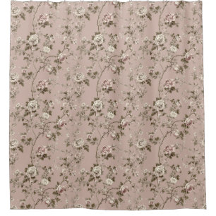 Estralaia Dusty Rose Pink Shower Curtain