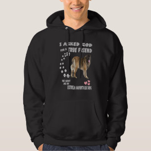 Estrela Mountain Dog Mum Dad Print Portuguese Shep Hoodie