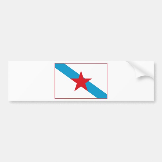 Estreleira - Bandera Independentista Gallega Bumper Sticker (Front)