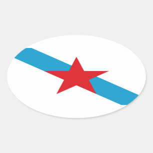 Estreleira Gallega Oval Sticker