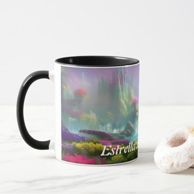 Estrella's Morning Tea Personalised Customisable Mug (With Donut)