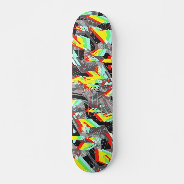 Esvoir Trippy Camo Skateboard (Front)