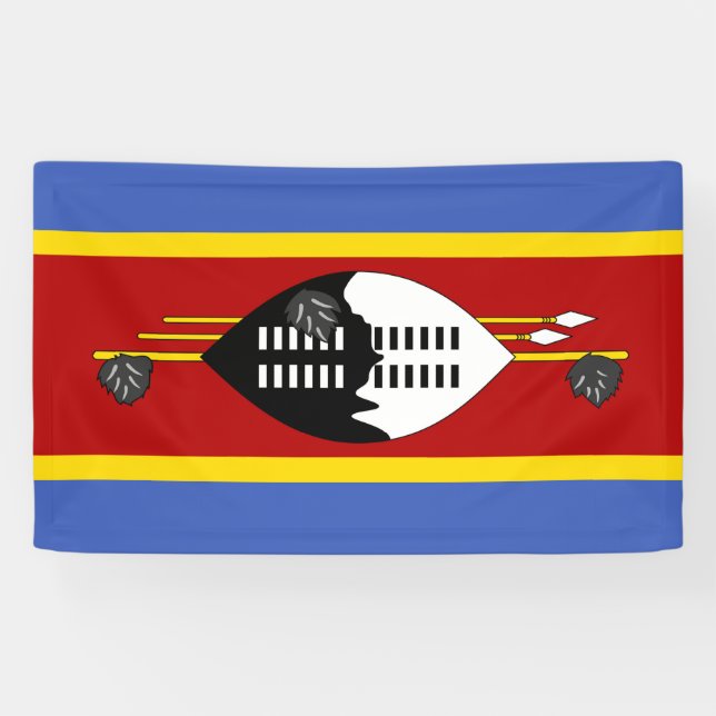 Eswatini flag banner (Horizontal)