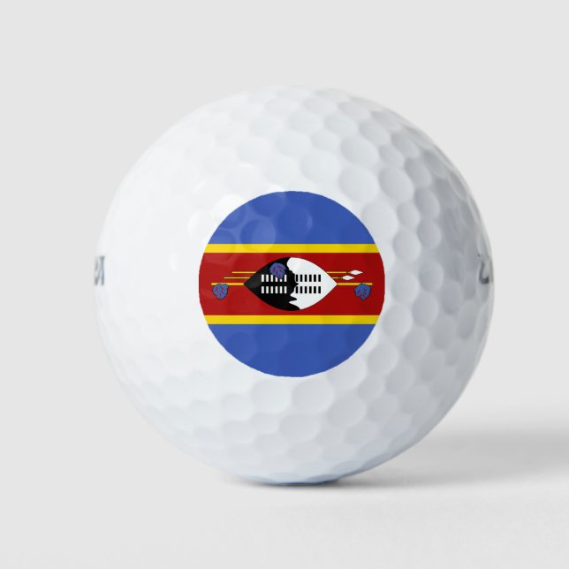 Eswatini Flag Golf Balls (Front)