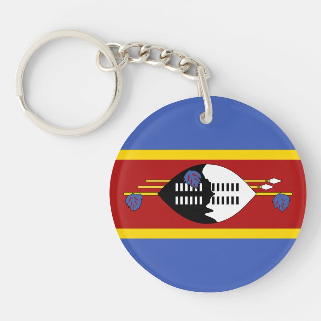 Eswatini Flag Key Ring (Front)