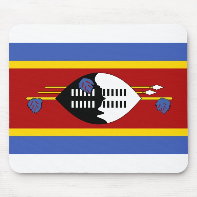 Eswatini Flag Mouse Mat (Front)