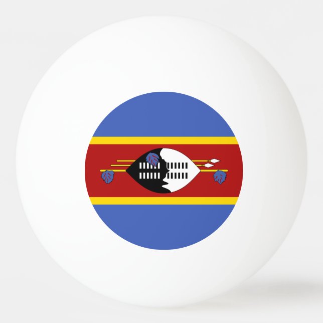 Eswatini Flag Ping Pong Ball (Front)
