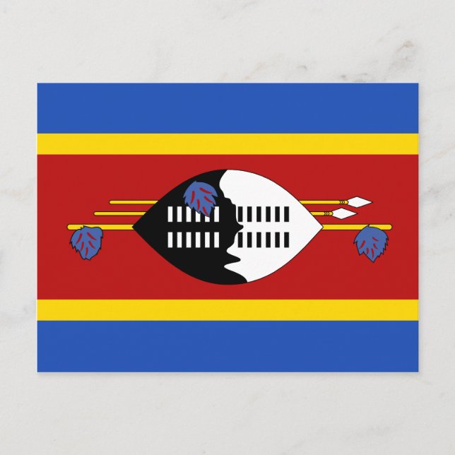 Eswatini Flag Postcard (Front)