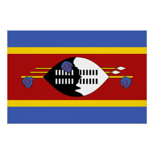 Eswatini Flag Poster