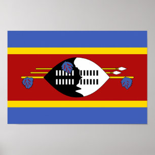 Eswatini Flag Poster