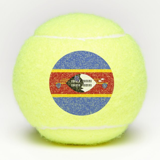Eswatini Flag Tennis Balls (Front)