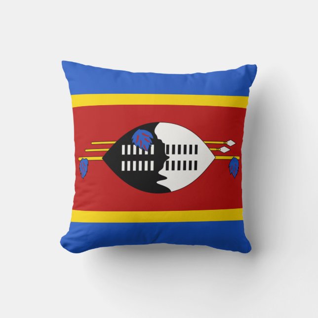 Eswatini Flag x Flag Pillow (Front)