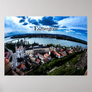Esztergom landscape photograph poster