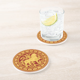 Esztergom Lion Sandstone Coaster