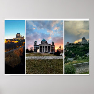 Esztergom Night Sky. Poster
