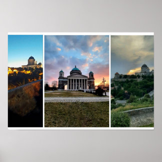 Esztergom Night Sky. Poster