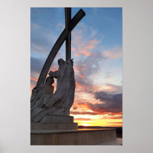 Esztergom Night Sky. Poster