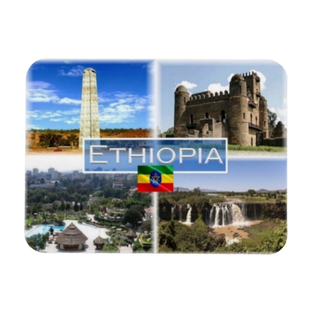 ET Africa - Ethiopia - Aksum Obelisk - Magnet (Horizontal)