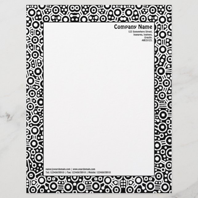 ET Circuity - Black and White Personalised Letterhead (Front)