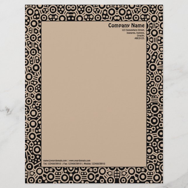 ET Circuity - Black with Hex CCB298 Custom Letterhead (Front)